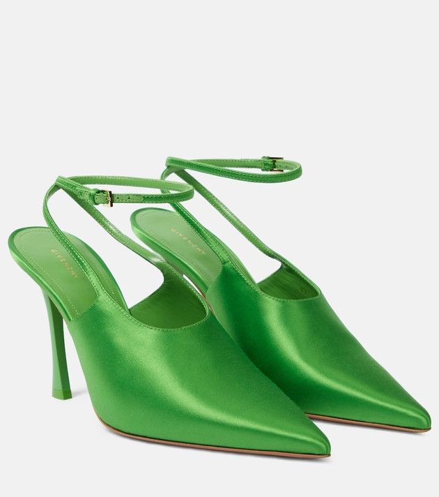 Givenchy o1srvl11e0624 Slingback Pumps in Green Size US 11 / IT 41 - 1 Thumbnail