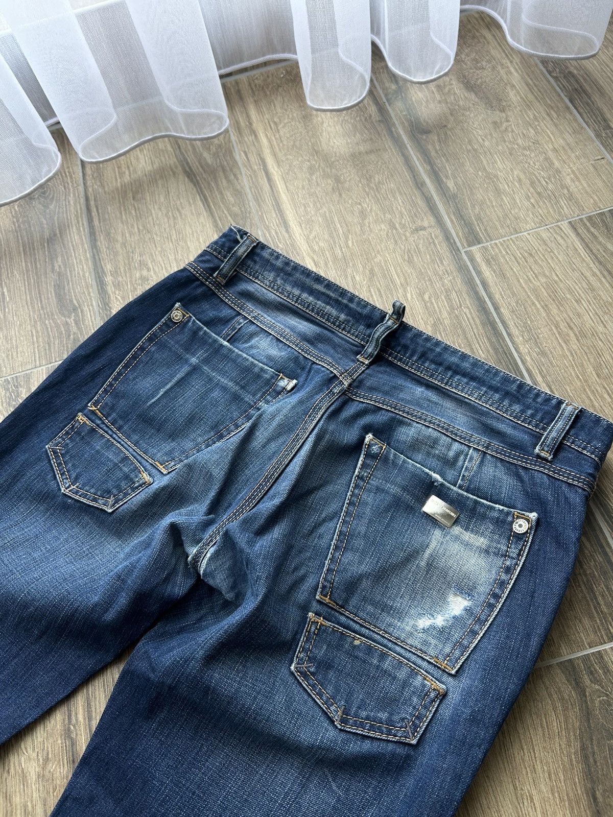 Japanese Brand × Takeshy Kurosawa Takeshy Kurosawa distressed denim jeans mens Japanese style Size US 34 / EU 50 - 6 Thumbnail