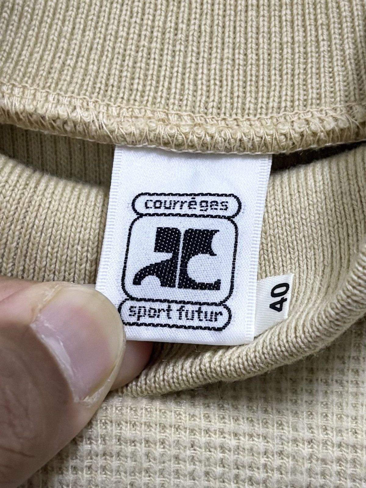 Courreges Vintage 90's Courreges Sport Futur Logo L/S Mock Turtleneck Size M / US 6-8 / IT 42-44 - 8 Thumbnail