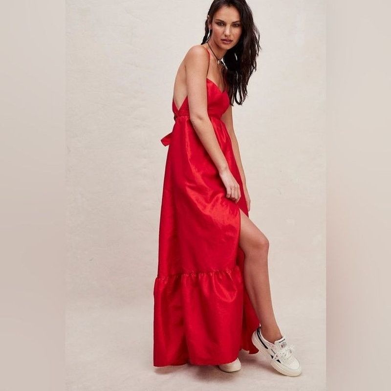 Free People New Free People Isabel Maxi Dress $250 X-SMALL Black GOWN Size L / US 10 / IT 46 - 3 Thumbnail