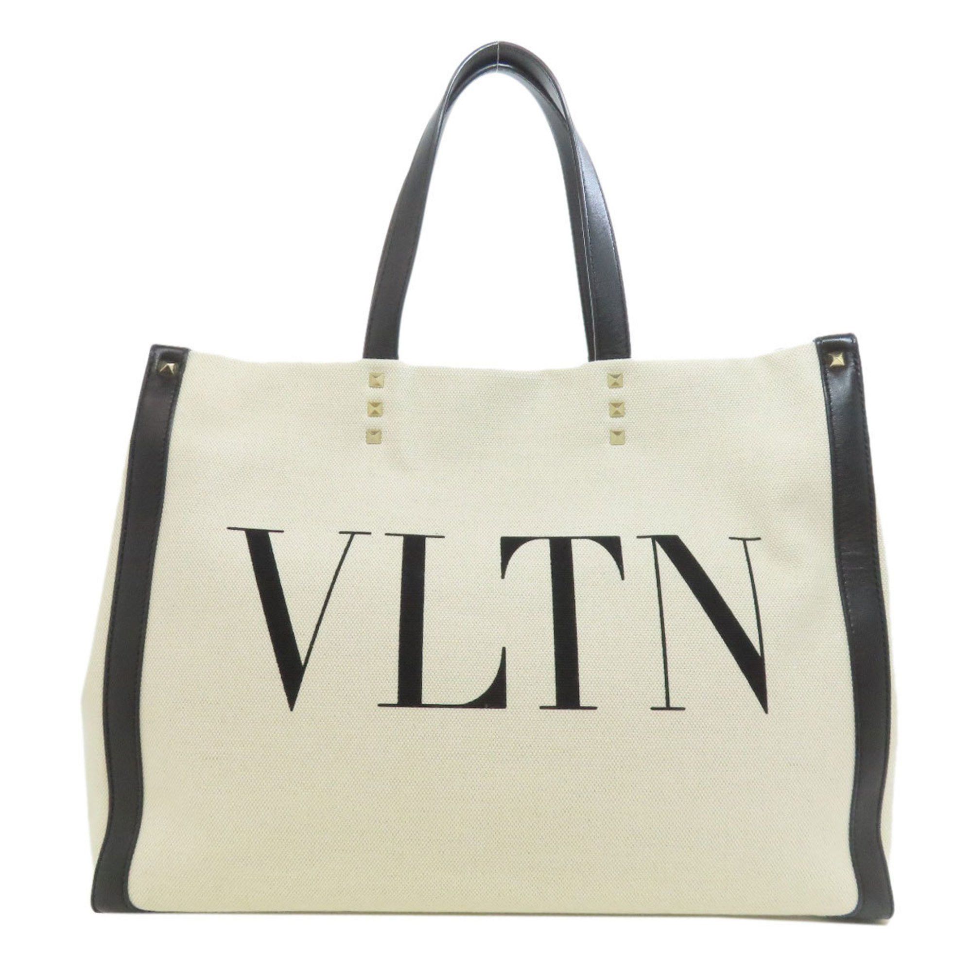 Valentino Studded Tote Bag Canvas Women's Valentino in Black