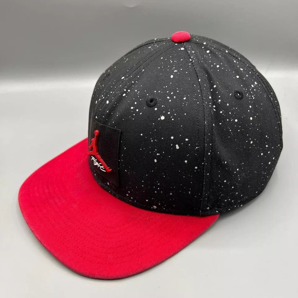 Jordan Brand Air Jordan Flight Hat Men Speckled Print Jumpman Snap Back Size ONE SIZE - 2 Thumbnail