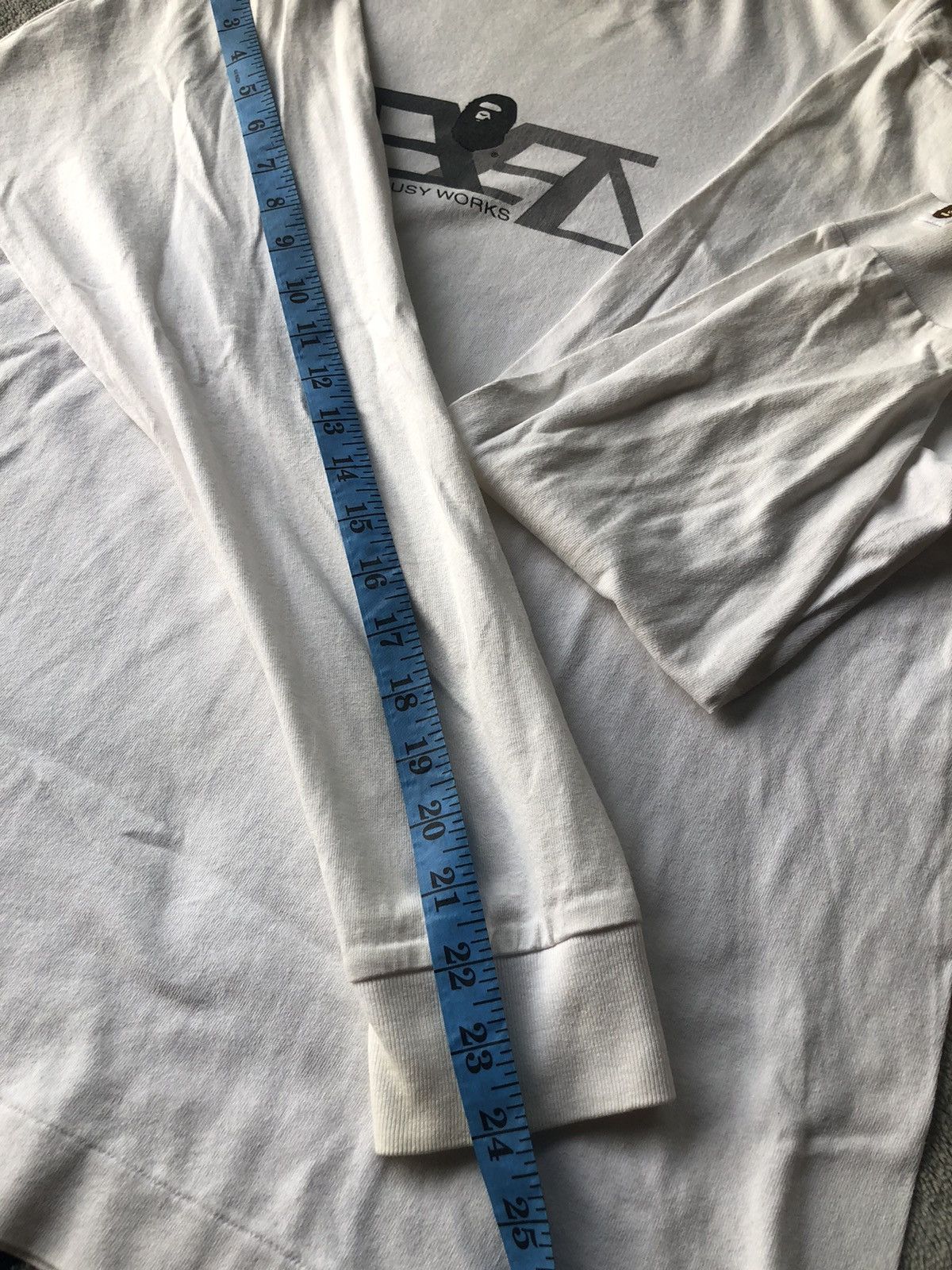 Bape Vintage 90's Bape Busy Works Long Sleeve Tee Size US XL / EU 56 / 4 - 11 Thumbnail