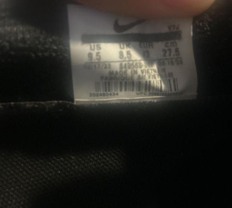 Nike Nike Air VaporMax “Triple Black 2.0” 2017 Size US 9.5 / EU 42-43 - 7 Thumbnail