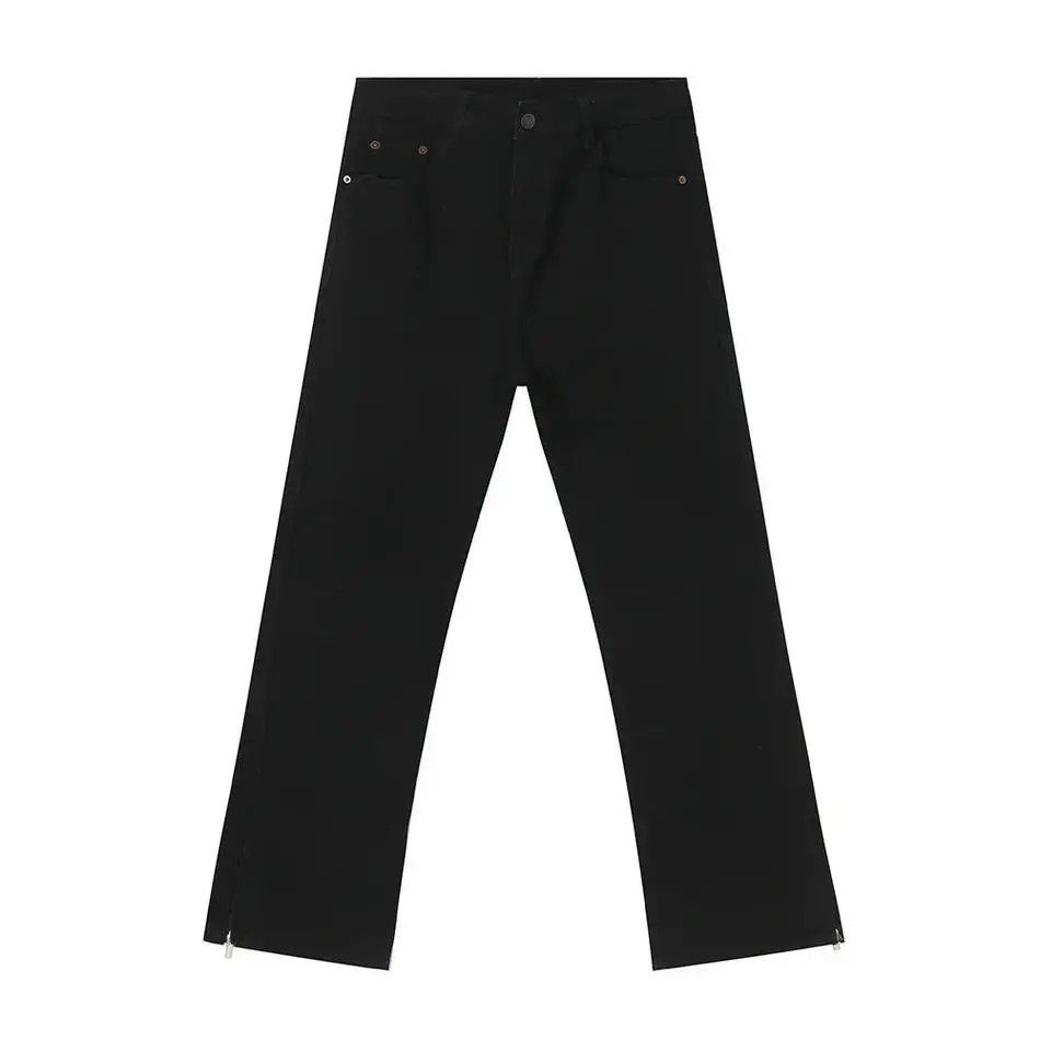 Japanese Brand Retro loose zipper micro flared jeans Size US 32 / EU 48 - 5 Thumbnail