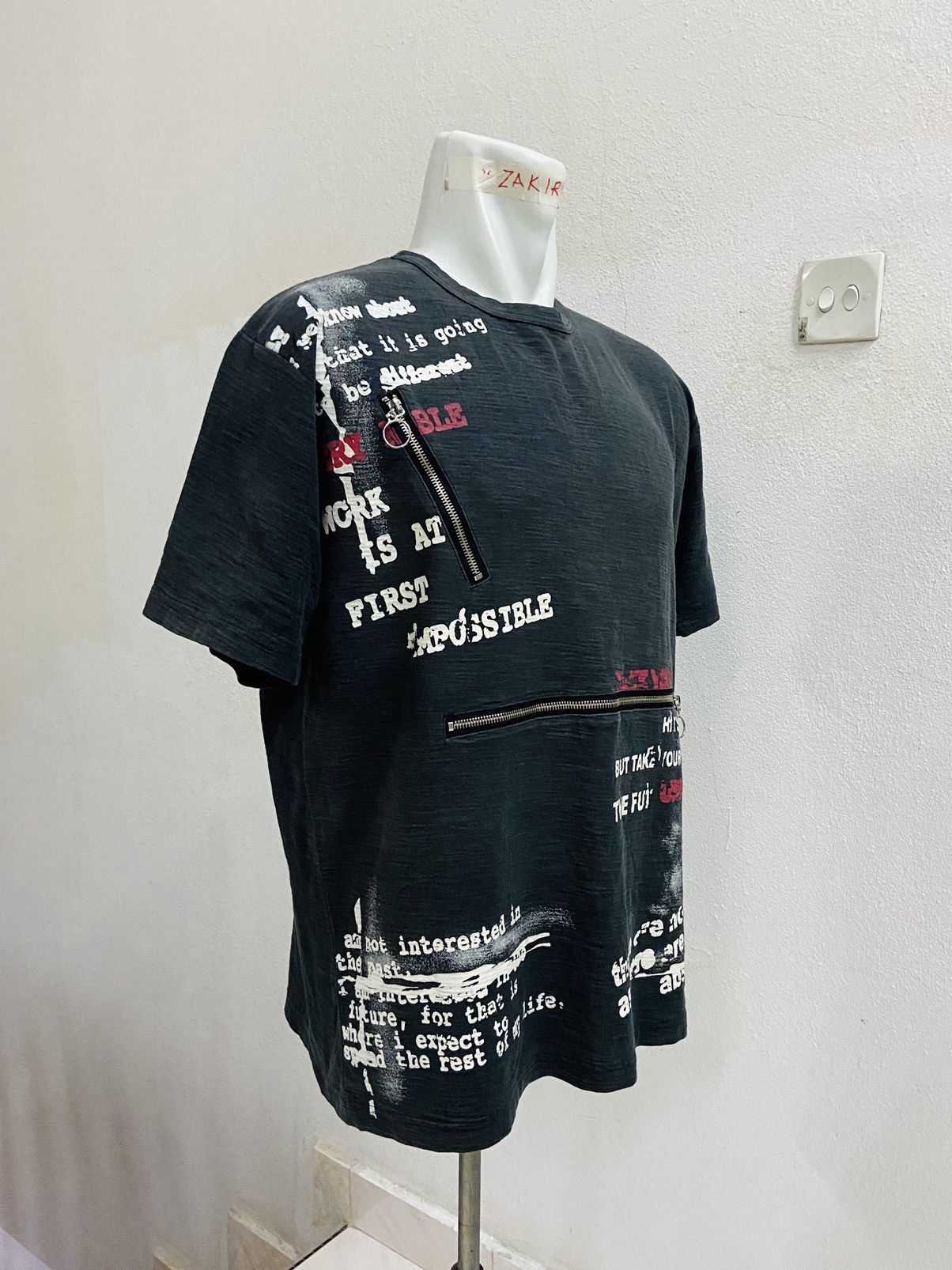 Japanese Brand GRASS HETHER PUNKERS TEE Size US XXL / EU 58 / 5 - 4 Thumbnail