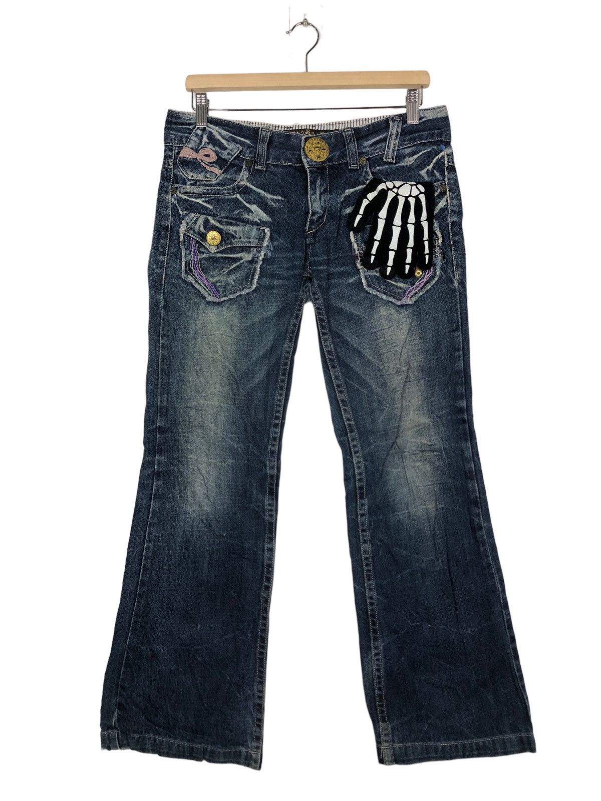 Japanese Brand 🔥Rare Bowcut Denim Distressed Jeans Riobera Designer Size US 30 / EU 46 - 1 Thumbnail