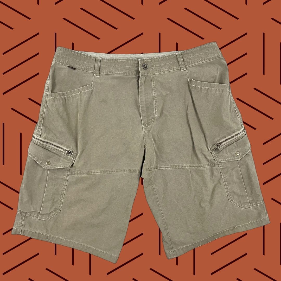Vintage KUHL Men's Cargo Shorts 40 Brown Bermuda Hiking Camping Casual Workwear Outdoor 12 Inseam Size US 40 / EU 56 - 1 Thumbnail