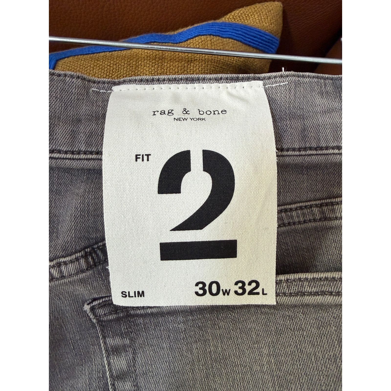Rag & Bone Rag & Bone NWT Men's Denim Grey 2 Slim Fit Jeans Size US 30 / EU 46 - 4 Thumbnail