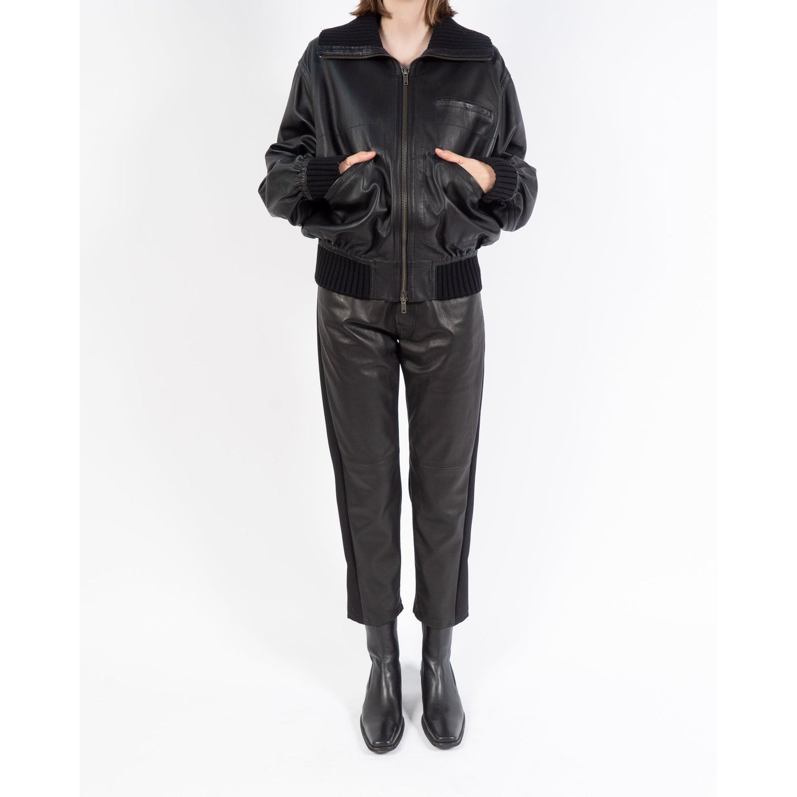 Haider Ackermann FW19 Leather Two-Tone Trousers Size 26" / US 2 / IT 38 - 6 Thumbnail