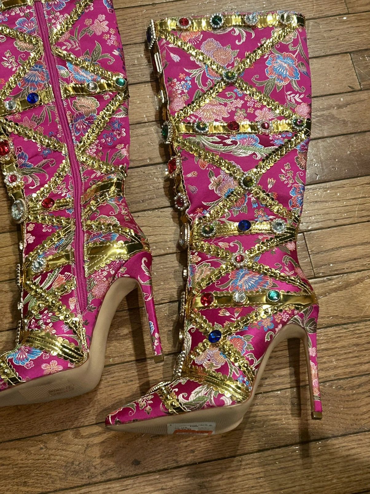 Azalea Wang Azalea wang Confident Pink Embellished Size US 7.5 / IT 37.5 - 8 Thumbnail