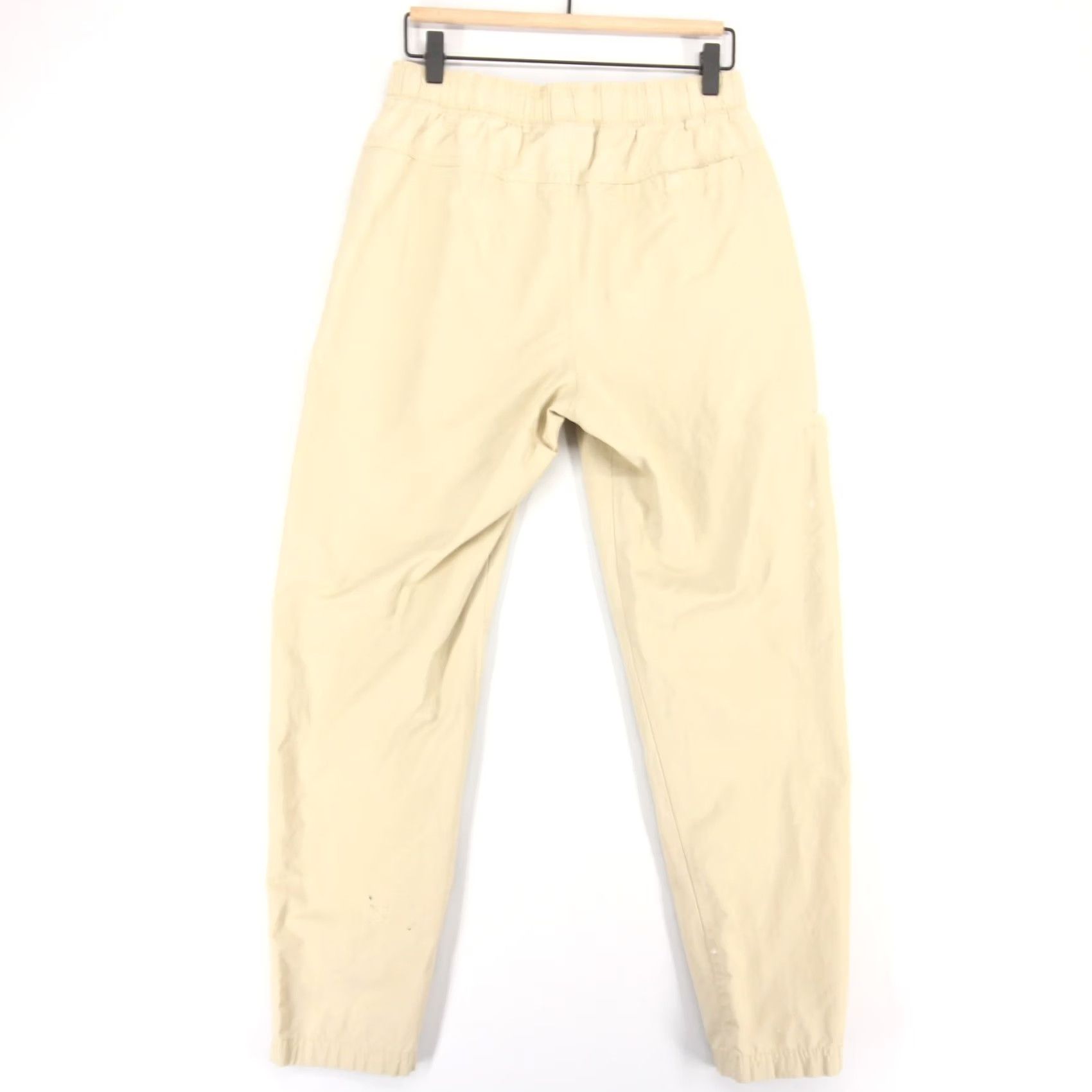 Nike Nike City Edition Pants Mens S Beige Woven Elastic Waist Drawstring Tapered Size US 29 - 2 Thumbnail