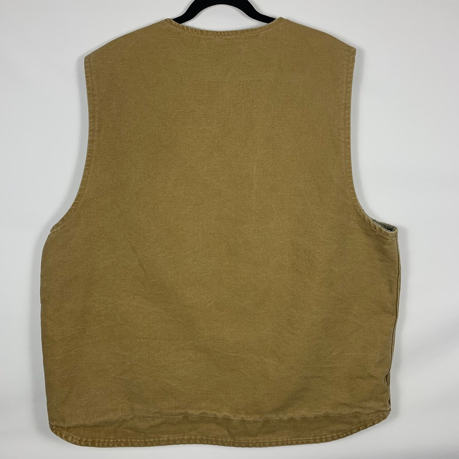 Carhartt Carhartt Sandstone Rugged Vest Men's 2XT Tan Sherpa Lined Size US XXL / EU 58 / 5 - 5 Thumbnail