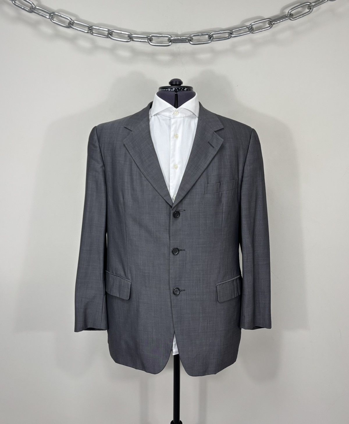 Ermenegildo Zegna Ermenegildo Zegna Soft Men’s 2-Piece Gray Wool Suit Size 42R - 2 Thumbnail