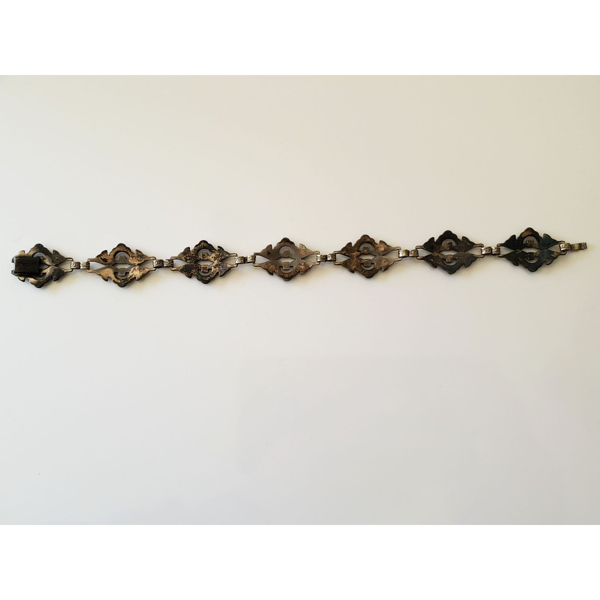 Other Vintage Sterling Silver Marcasite Bracelet Project Size ONE SIZE - 3 Thumbnail