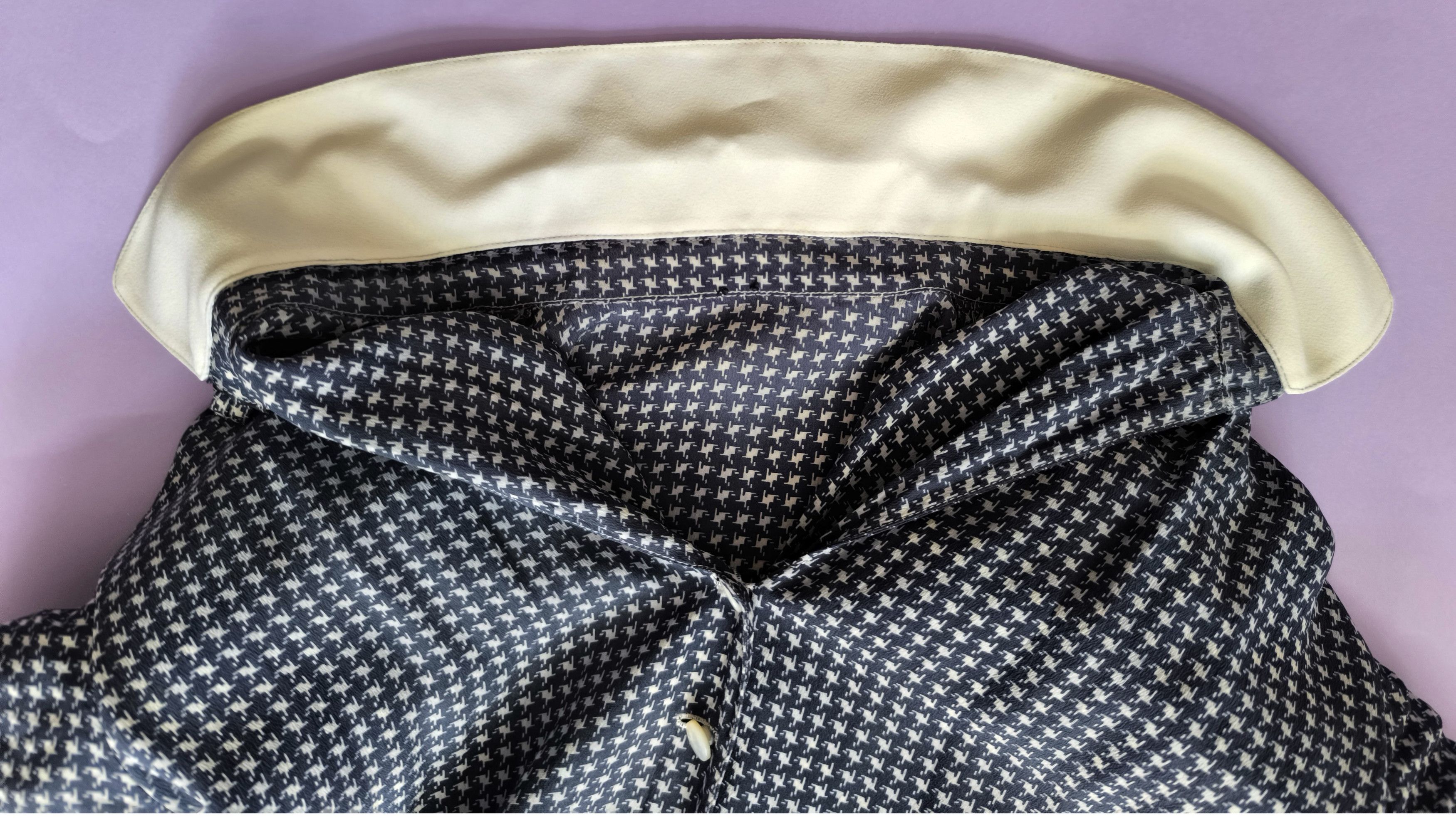 Other VTG Oscar Rom Zürich Dress & Shorts Set Blue Houndstooth Size S / US 4 / IT 40 - 24 Thumbnail