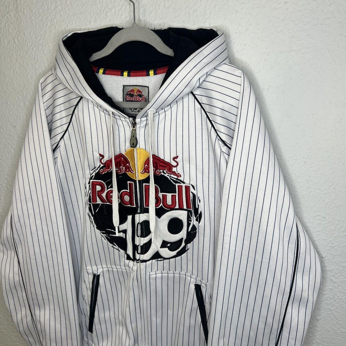 Fox Racing × Red Bull Fox Red Bull Racing Hoodie Zip Vintage Rare 199 Big Logo Size US L / EU 52-54 / 3 - 3 Thumbnail
