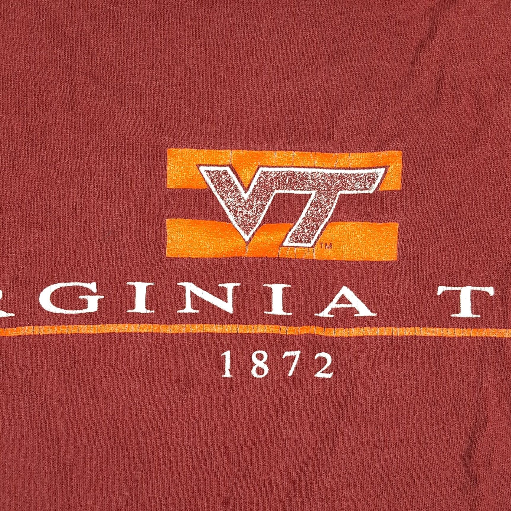 Jansport VINTAGE Virginia Tech Hokies T Shirt Mens 90s XL JanSport College Crew Neck Red Cotton Embroidered Logo Shirt Size US XL / EU 56 / 4 - 3 Thumbnail
