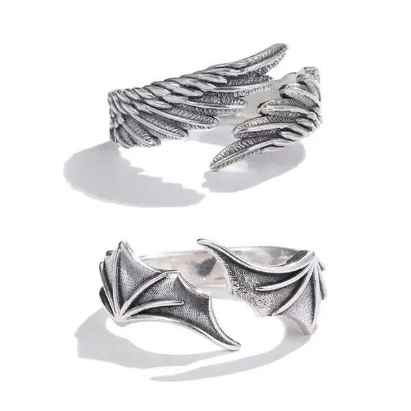Designer × Jewelry Retro Wings Ring Size ONE SIZE - 4 Thumbnail