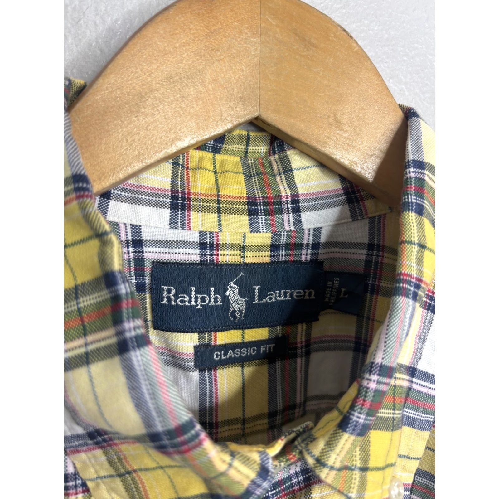 Ralph Lauren Ralph Lauren Shirt Mens Large Yellow Plaid Classic Fit Button Down Long Sleeve Size US L / EU 52-54 / 3 - 5 Thumbnail