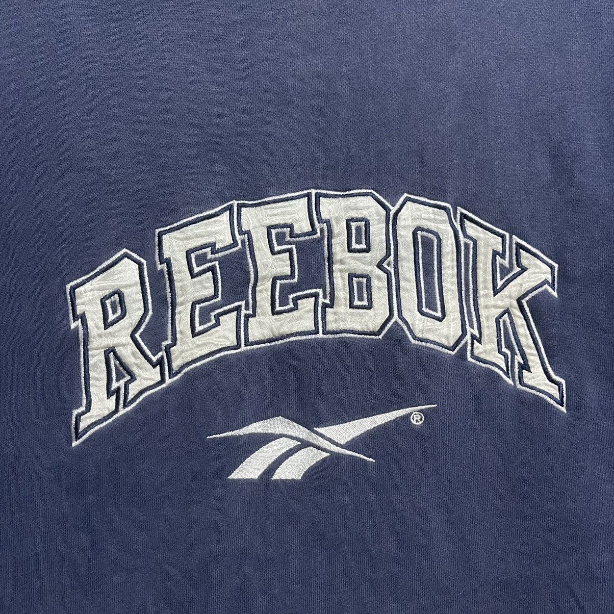 Reebok Vintage 90s Reebok Big Logo Navy Sweatshirt Size US XL / EU 56 / 4 - 2 Thumbnail
