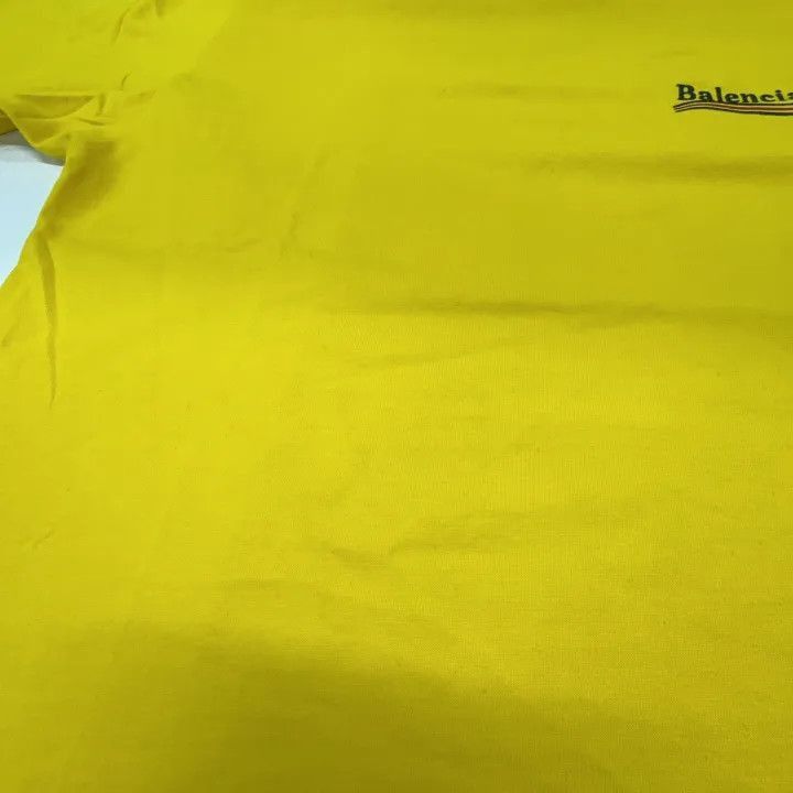 Balenciaga Balenciaga Balenciaga Logo Yellow Short Sleeve Tshirt -250 Size US S / EU 44-46 / 1 - 5 Thumbnail