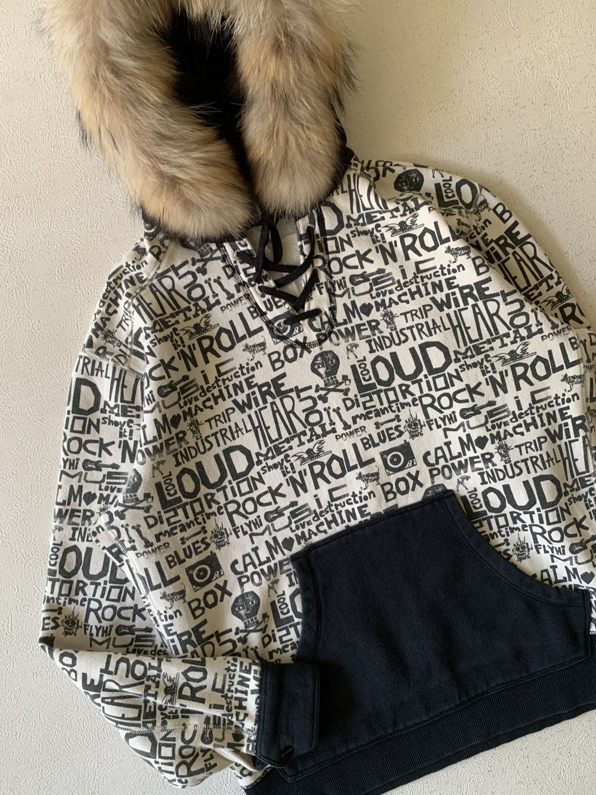 Japanese Brand LEVI’S ENGINEERED ROCK N ROLL FAUX FUR HOODIE IF6W9 STYLE Size US M / EU 48-50 / 2 - 4 Thumbnail