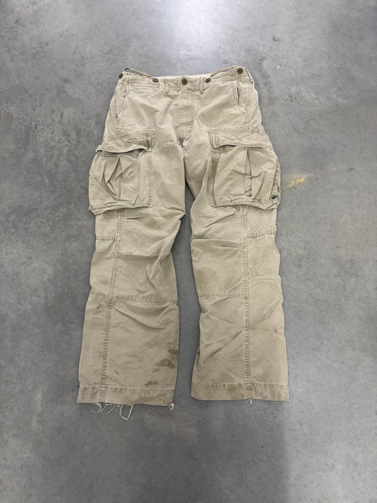 Polo Ralph Lauren RRL Surplus MIlitary Cargo Pants Khaki 33W