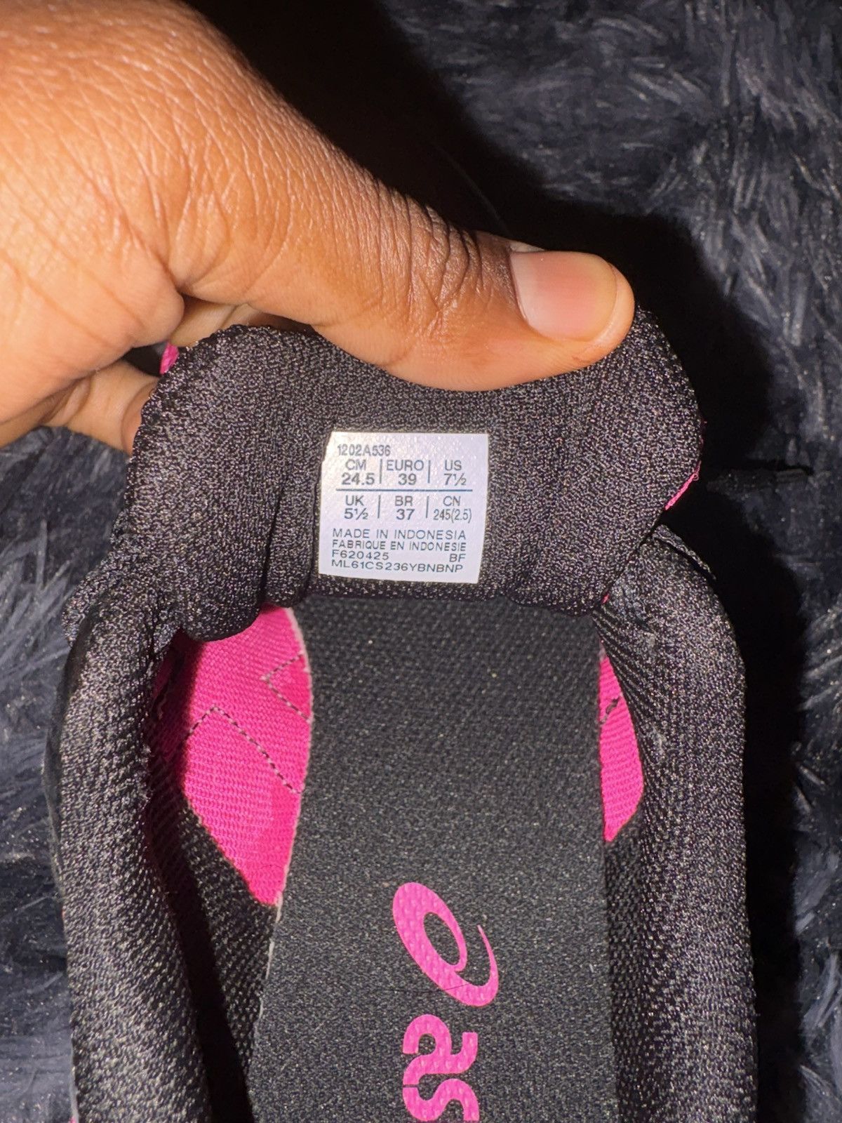 Asics Gel 1130 Pink/Black Asics Size US 7.5 / IT 37.5 - 6 Thumbnail