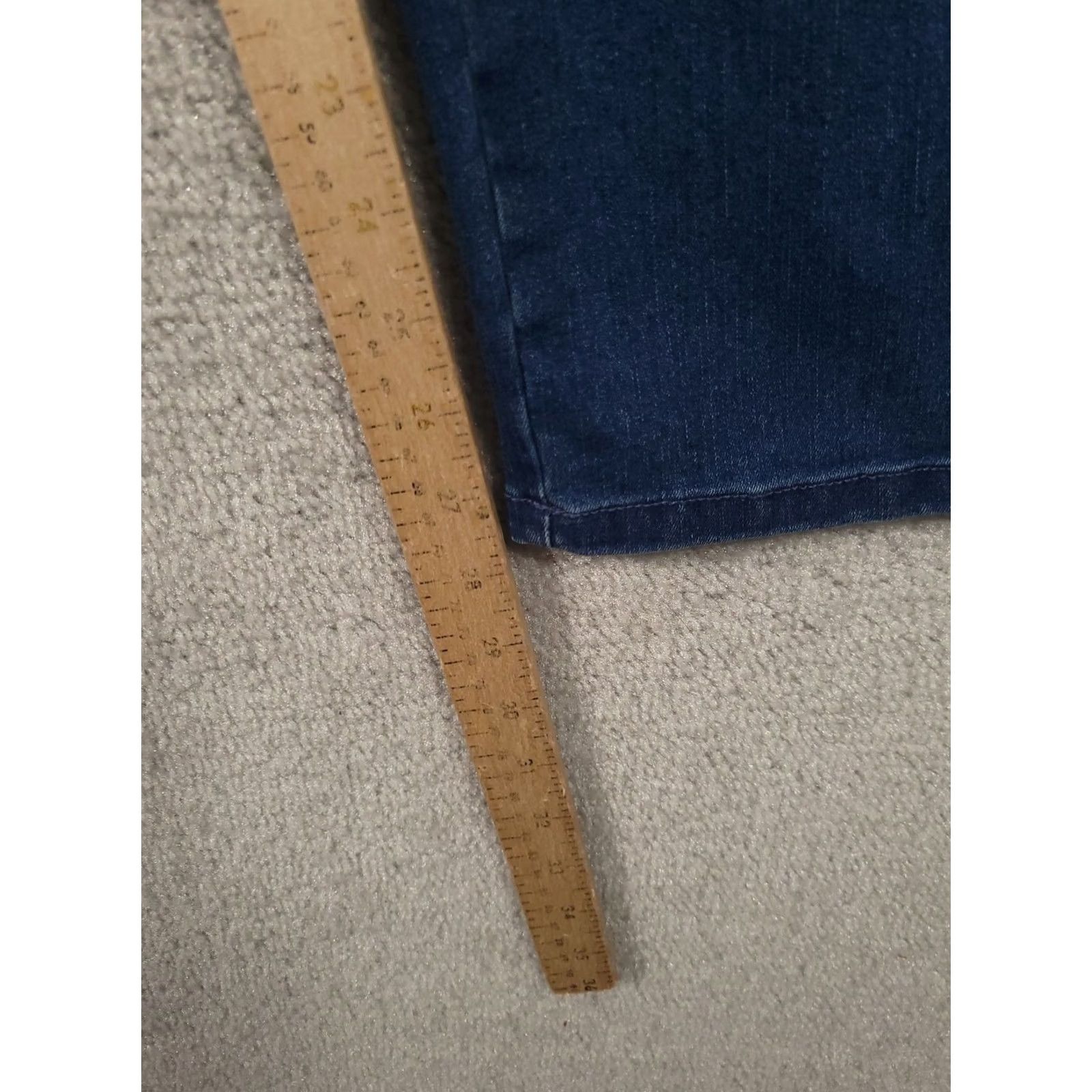 Vintage Alfred Dunner Pants DIN Denim Blue 22W Plus Pull On Straight Leg Vintage: No (adapted to rules) Size 40" / US 18 - 6 Thumbnail