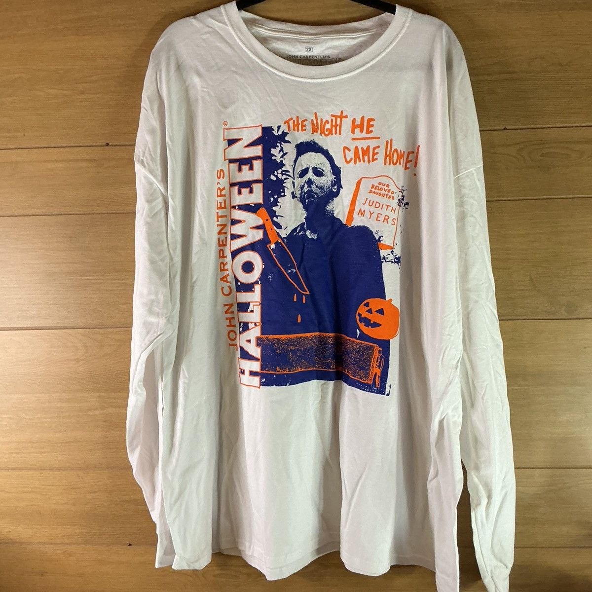 Other Halloween Men’s 2X Graphic Long Sleeve Tee White movie NWOT Size US XXL / EU 58 / 5 - 1 Thumbnail