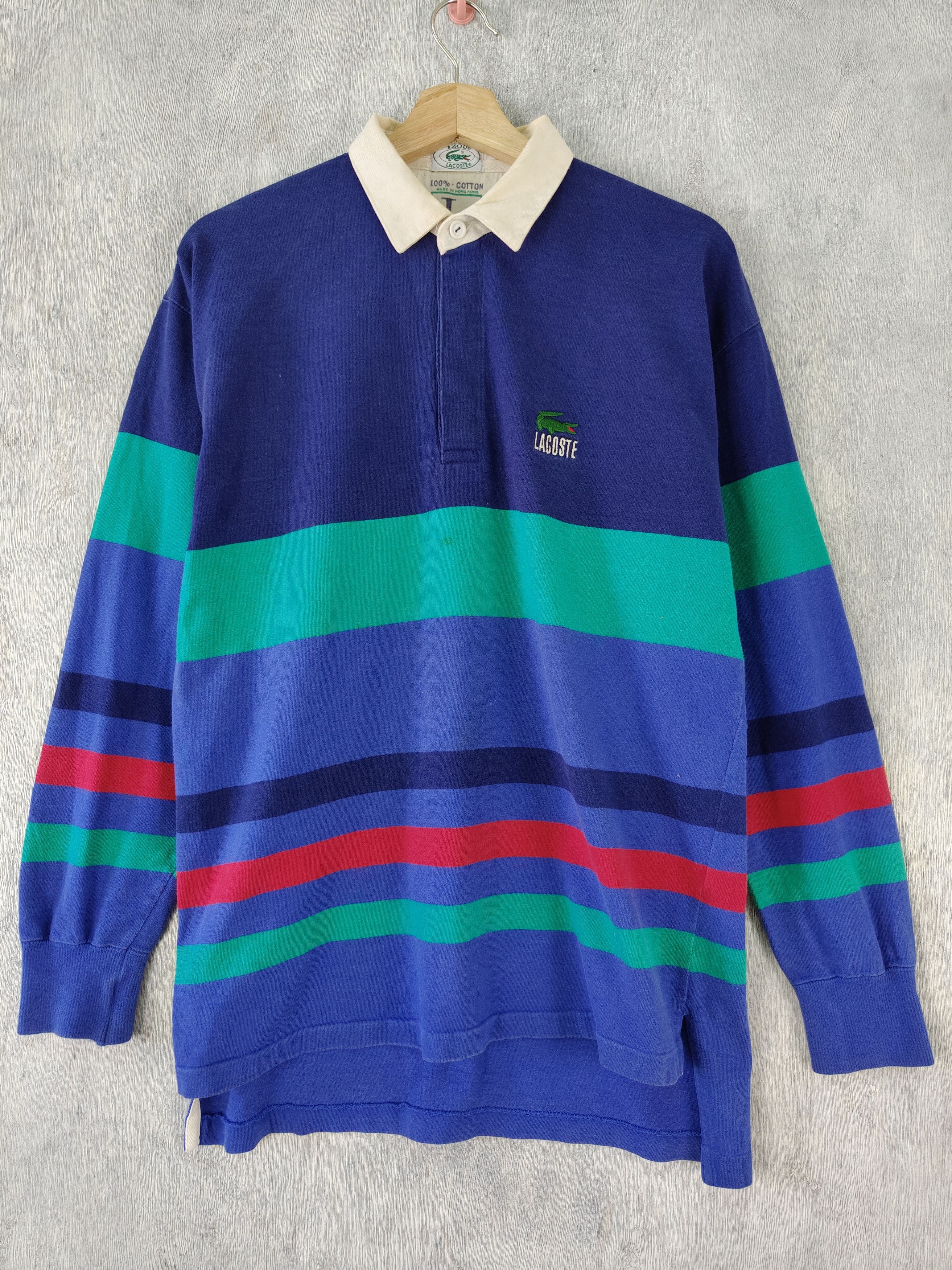 image of Lacoste Rugby Stripe Shirt, Men's (Size Large)