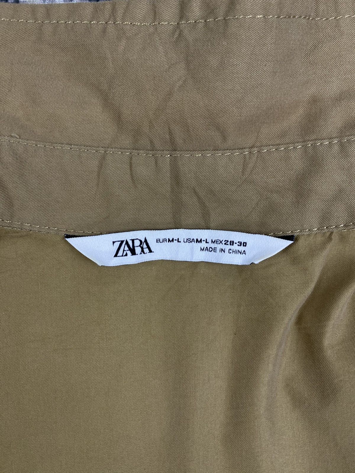Zara Vintage Zara Plain Cotton Long Shirt Jacket Size XL / US 12-14 / IT 48-50 - 9 Thumbnail
