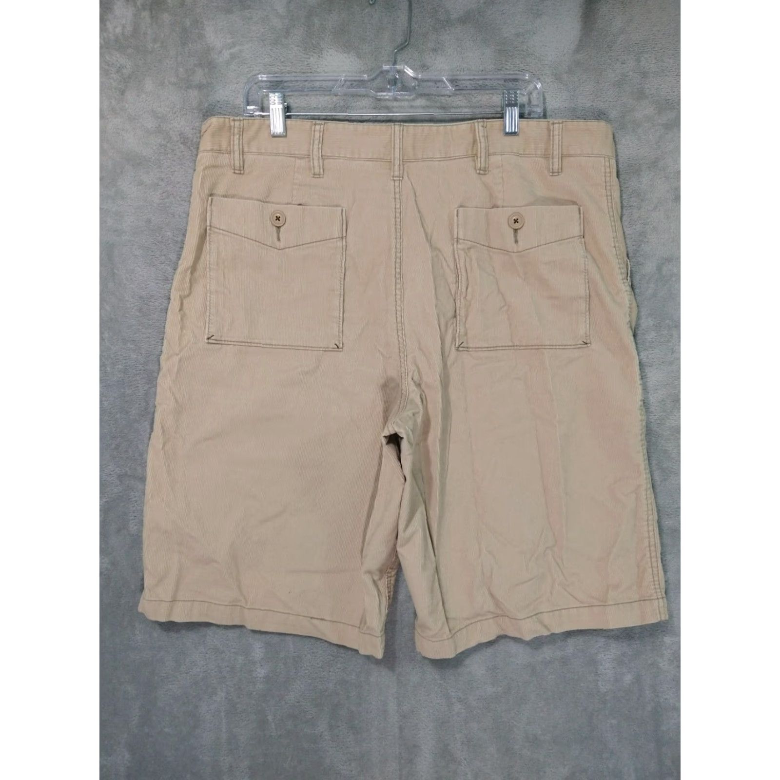 Old Navy VINTAGE Old Navy Shorts Mens 38 Corduroy Beige Flat Front Chino Grunge 1990s Mens Size US 38 / EU 54 - 2 Thumbnail