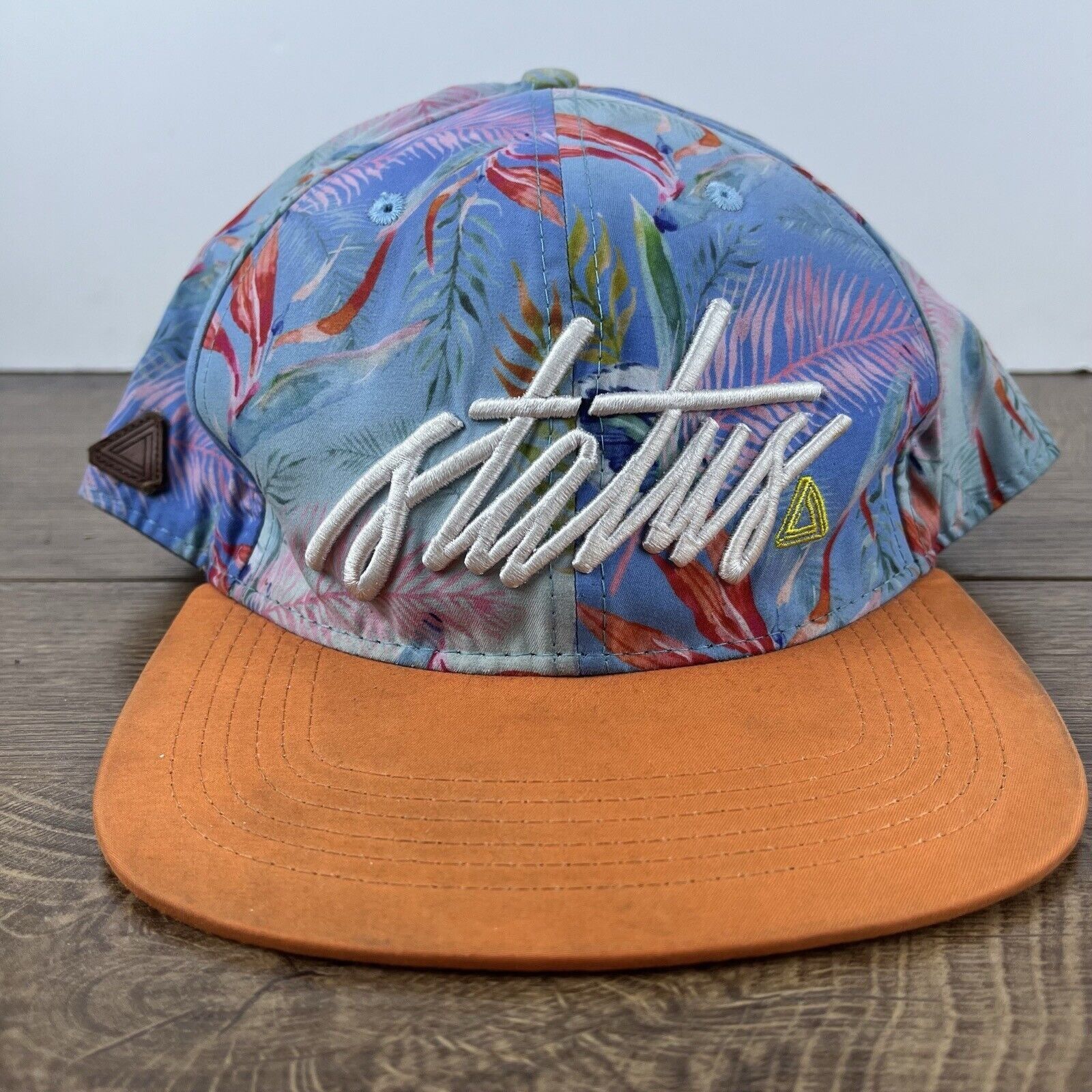 Other Status Hat Orange Blue Snapback Hat Blue Adjustable Hat Adul Size ONE SIZE - 3 Thumbnail