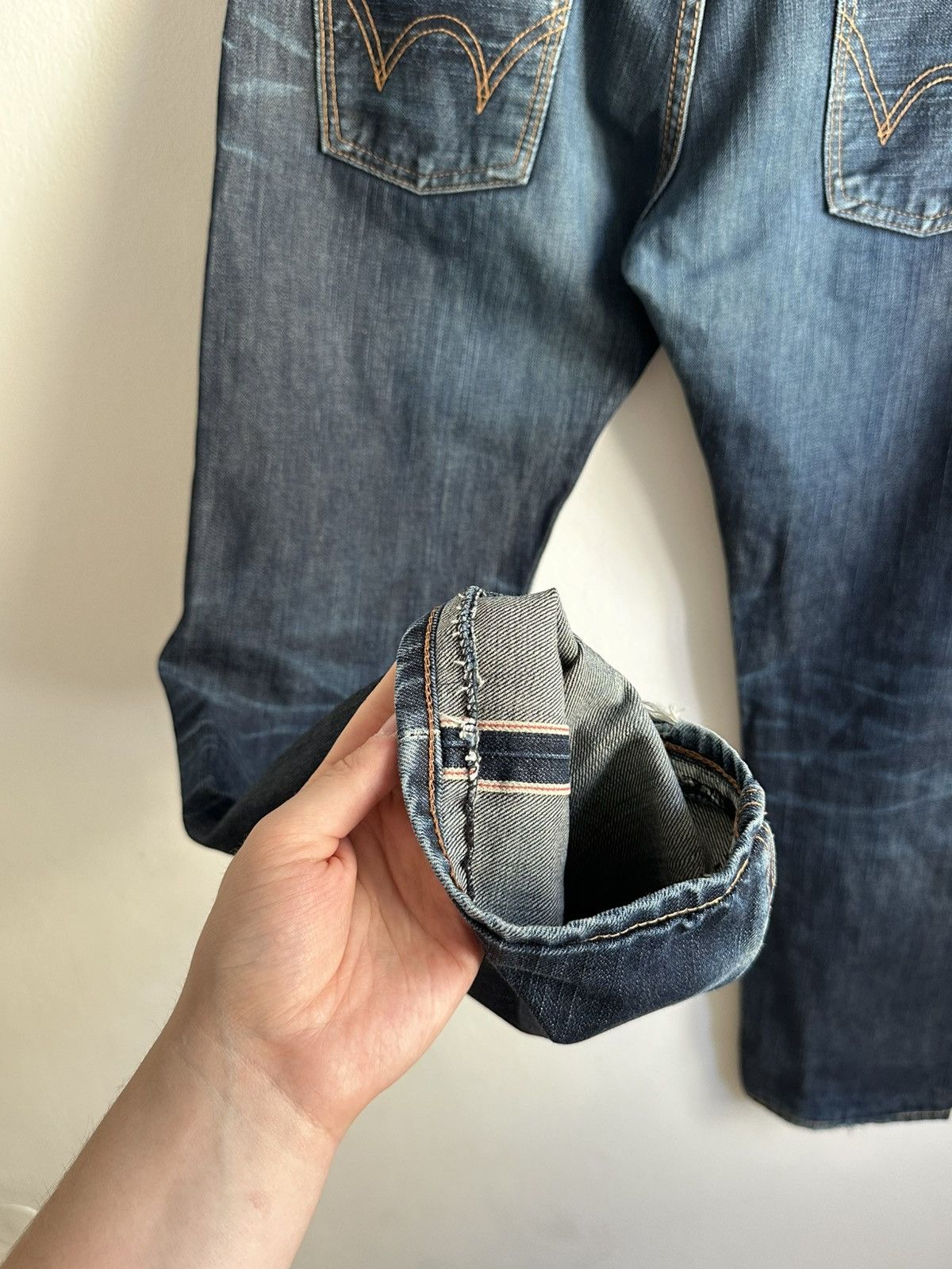 Edwin Edwin SK505 Made in Japan Faded Selvage Denim Pants Size US 32 / EU 48 - 8 Thumbnail