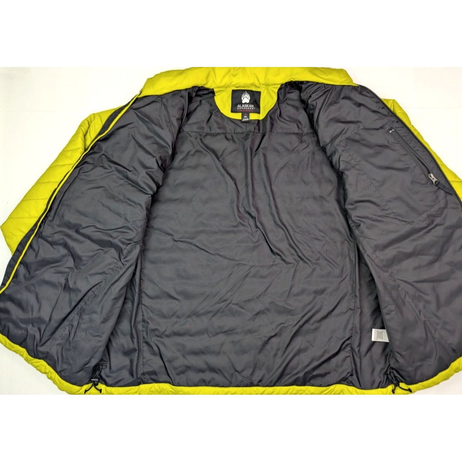 Etro Duluth Alaskan Hardgear Puffer Jacket Men XL Zip Yellow Retro Linen? Size US XL / EU 56 / 4 - 6 Thumbnail
