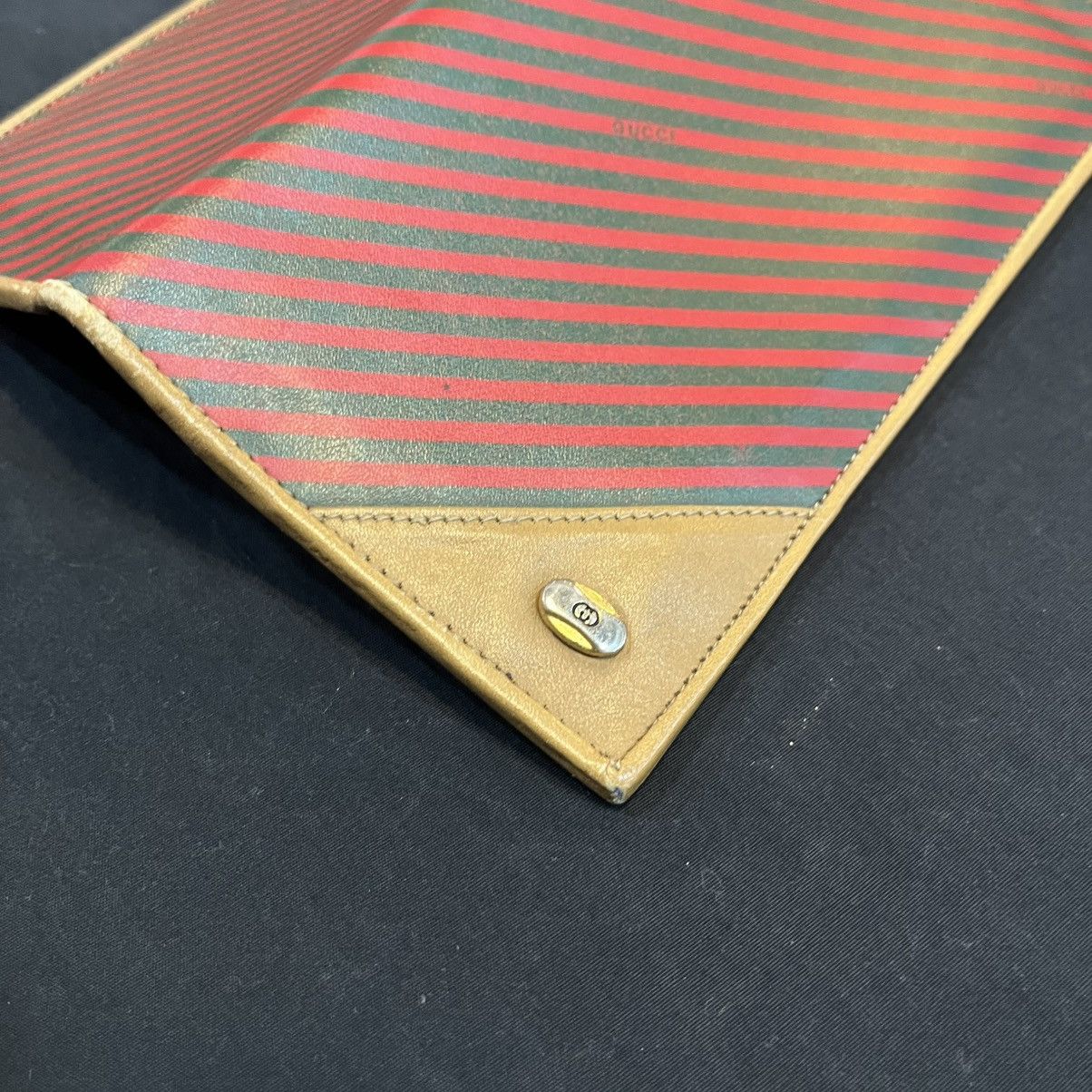 Gucci Vintage Gucci Striped Wallet Size ONE SIZE - 9 Thumbnail