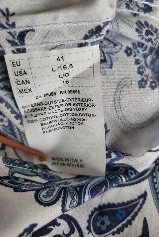 Paul & Shark RRP330€ PAUL&SHARK sz L SHIRTS FLORAL LONG SLEEVES NEW Size US L / EU 52-54 / 3 - 4 Thumbnail