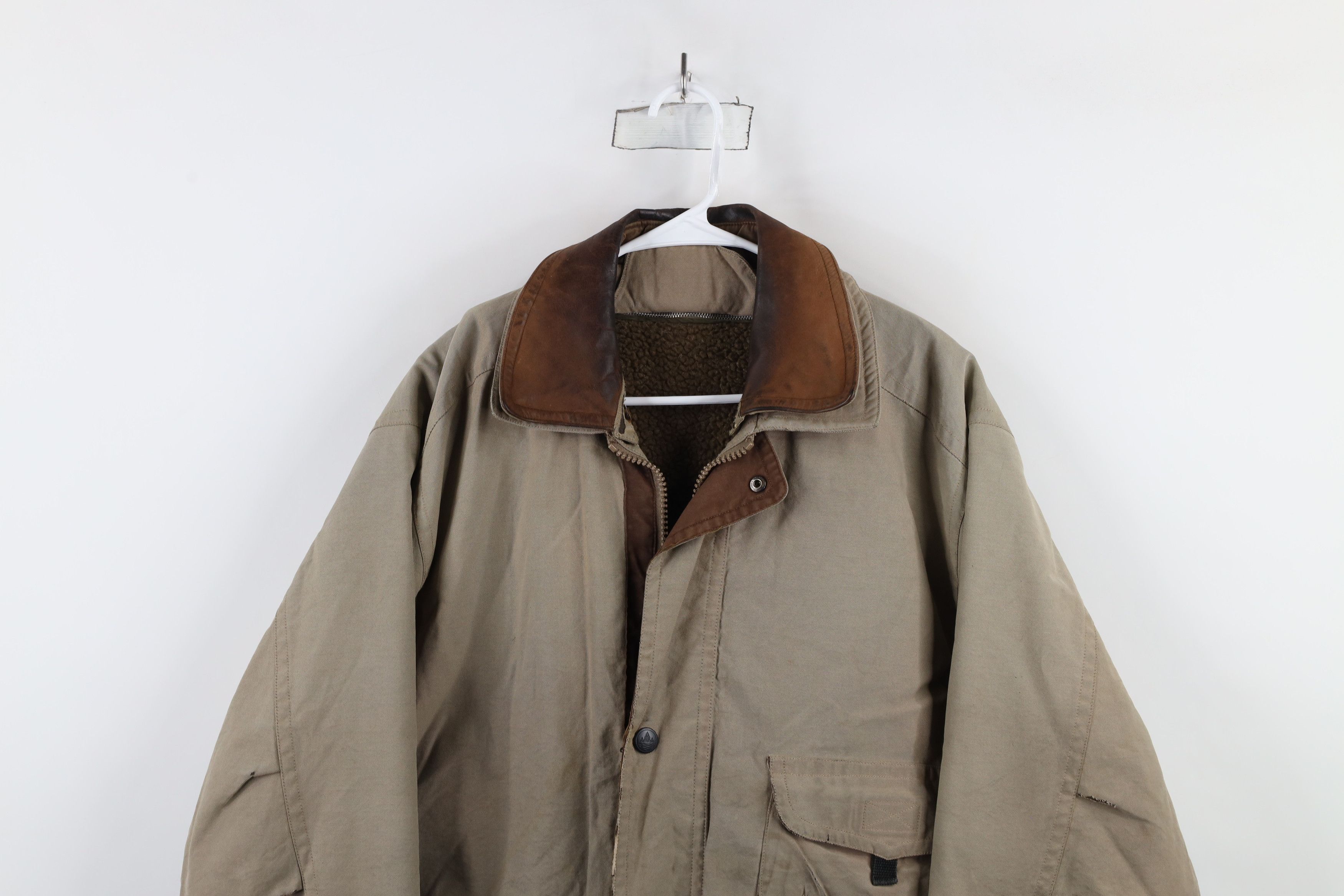 Vintage Vintage 90s Streetwear Deep Pile Fleece Lined Parka Jacket Size US M / EU 48-50 / 2 - 2 Thumbnail