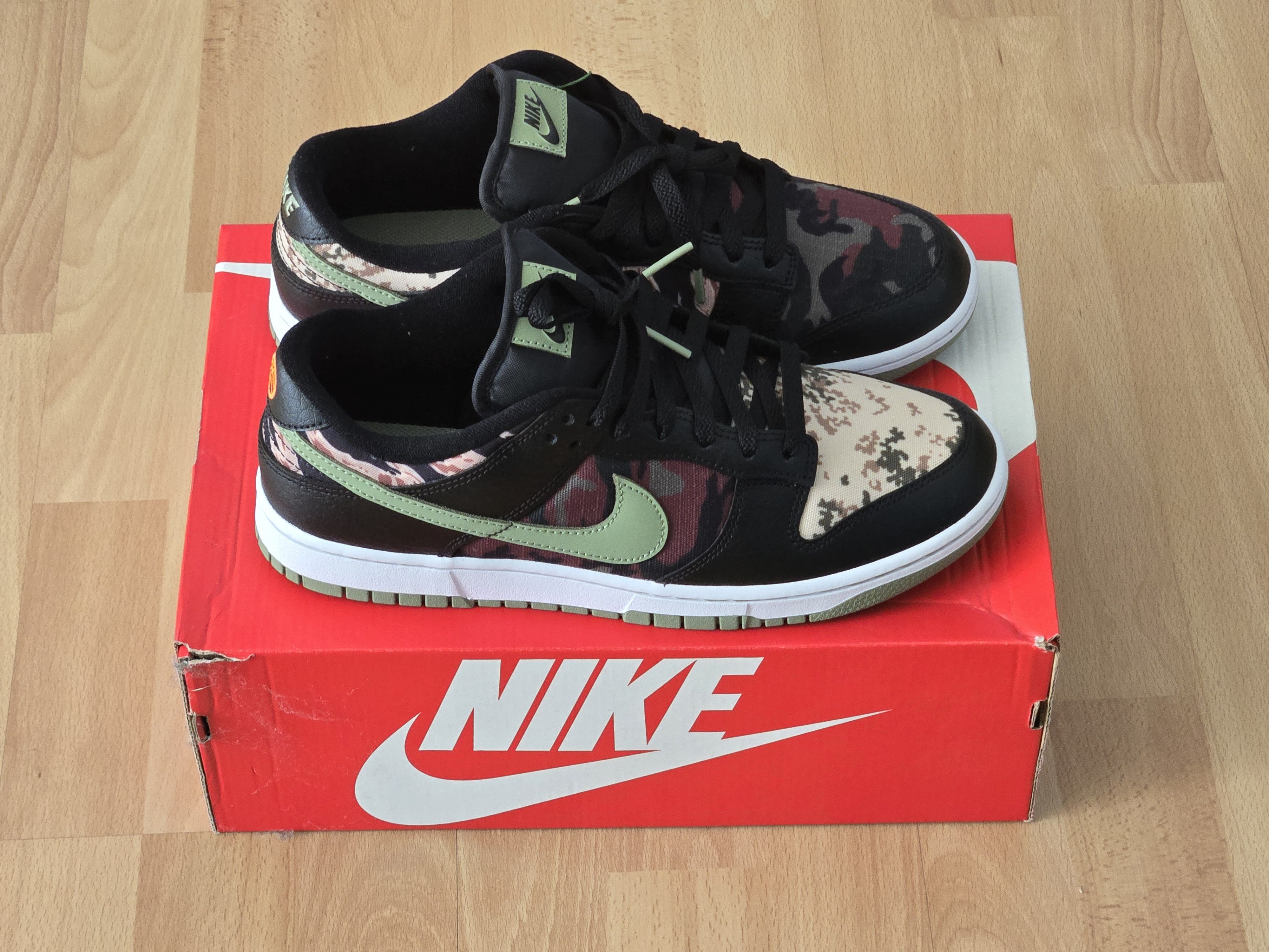 Nike Nike Dunk Low SE Crazy Camo Black Multi-Camo – New sz 9.5 Size US 9.5 / EU 42-43 - 3 Thumbnail