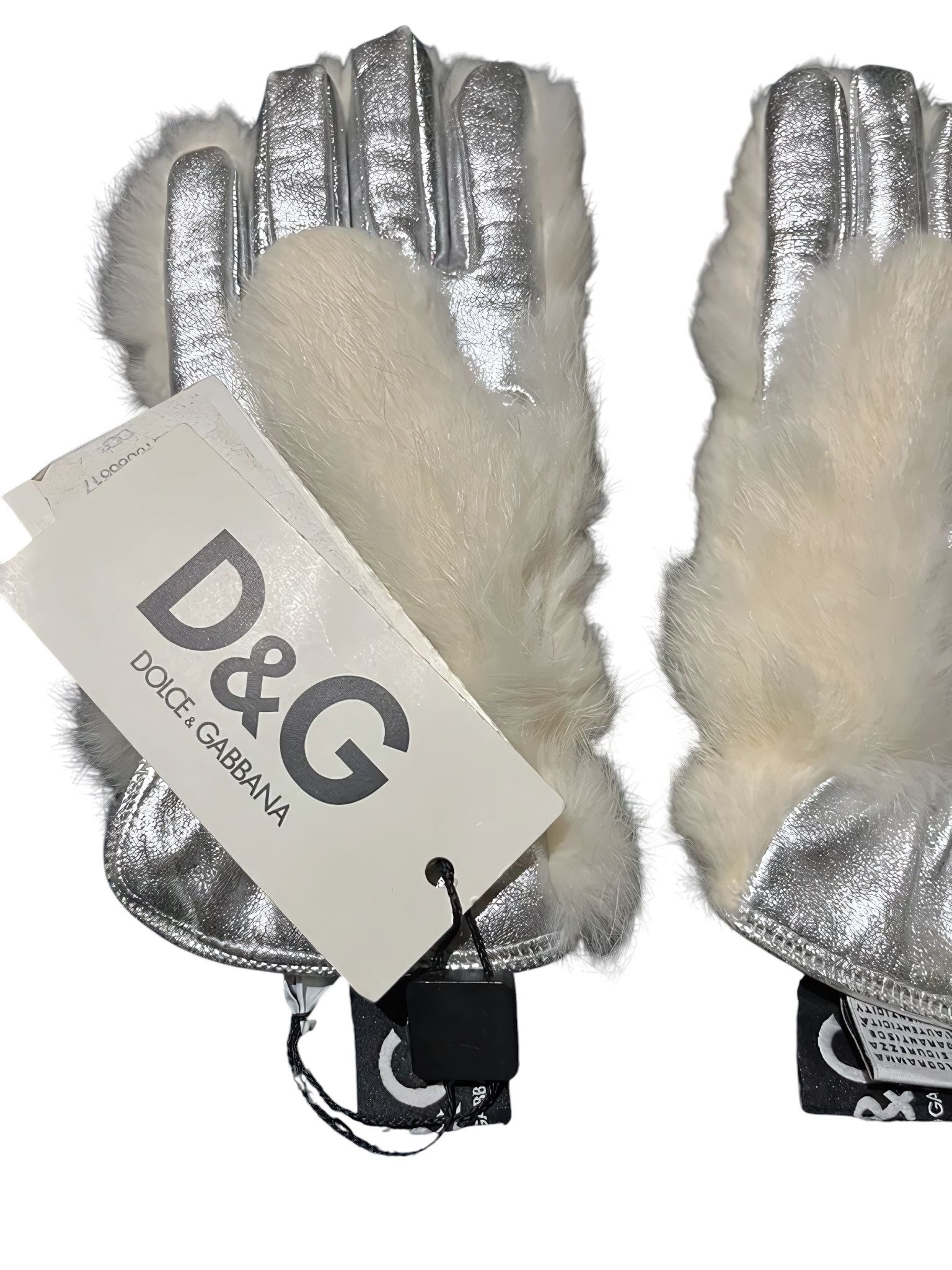 Dolce & Gabbana RABBIT FUR VINTAGE GLOVES Size ONE SIZE - 3 Thumbnail