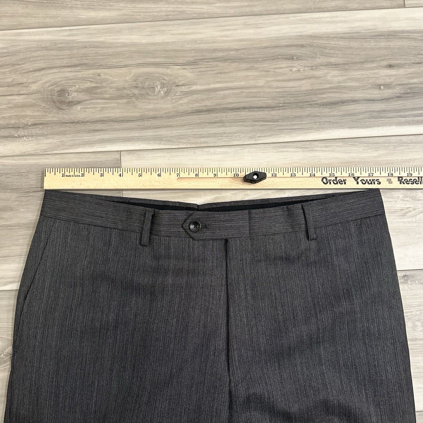 Hart Schaffner Marx Hart Schaffner Marx Suit Mens 42R Charcoal Black 2 PC NWT Size 42R - 16 Thumbnail