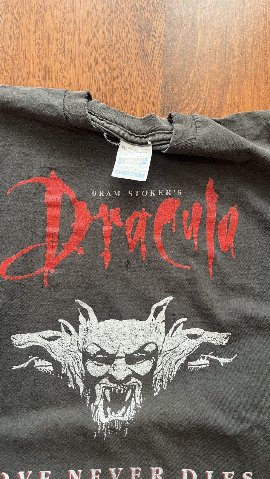 Other 90s Dracula Bram Stoker's Vintage Shirt " Love Never Dies " Size US XL / EU 56 / 4 - 3 Thumbnail