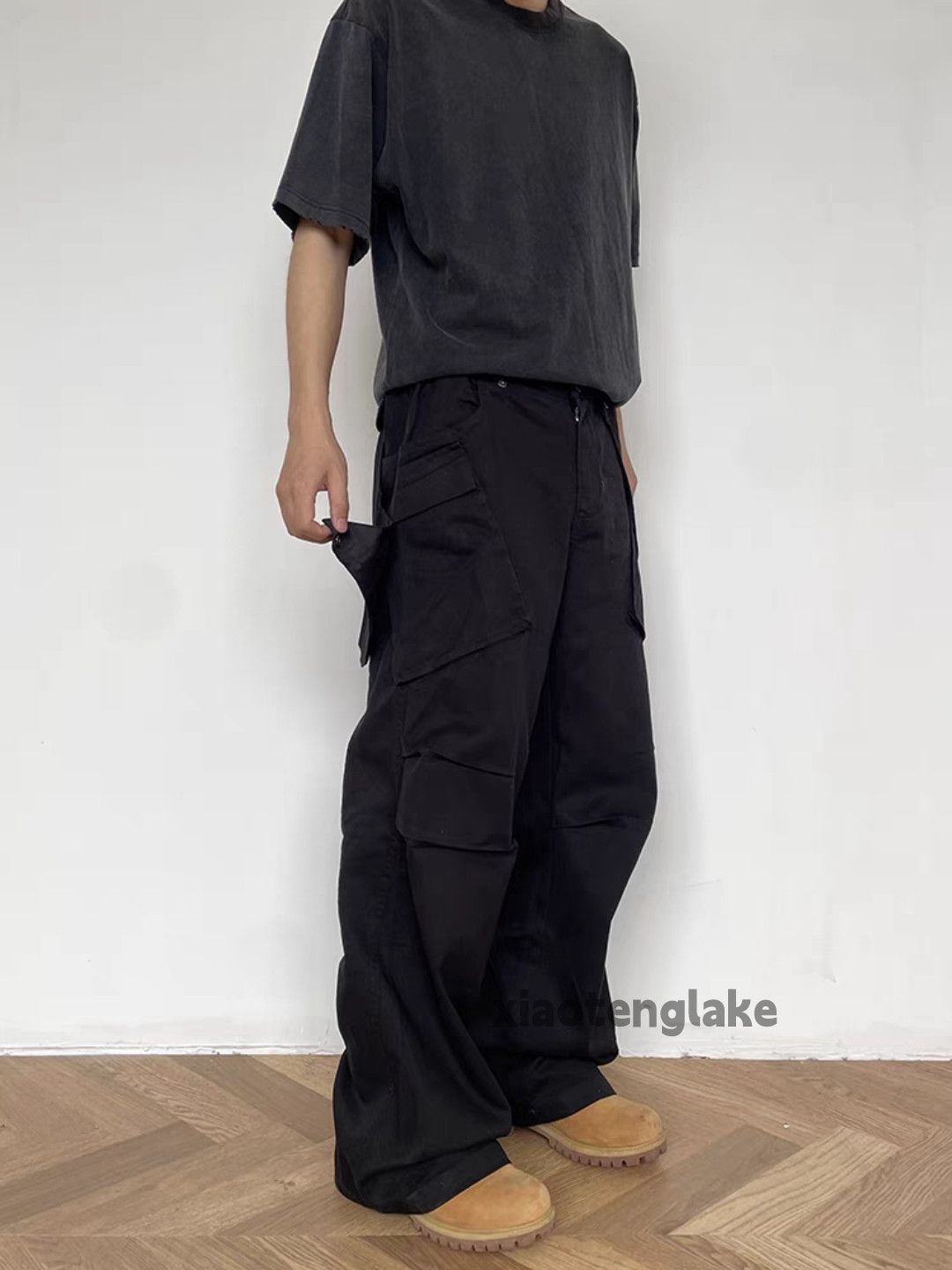 Designer × Japanese Brand × Vintage utility military loose pleated yuppie flared cargo pants Size US 32 / EU 48 - 8 Thumbnail