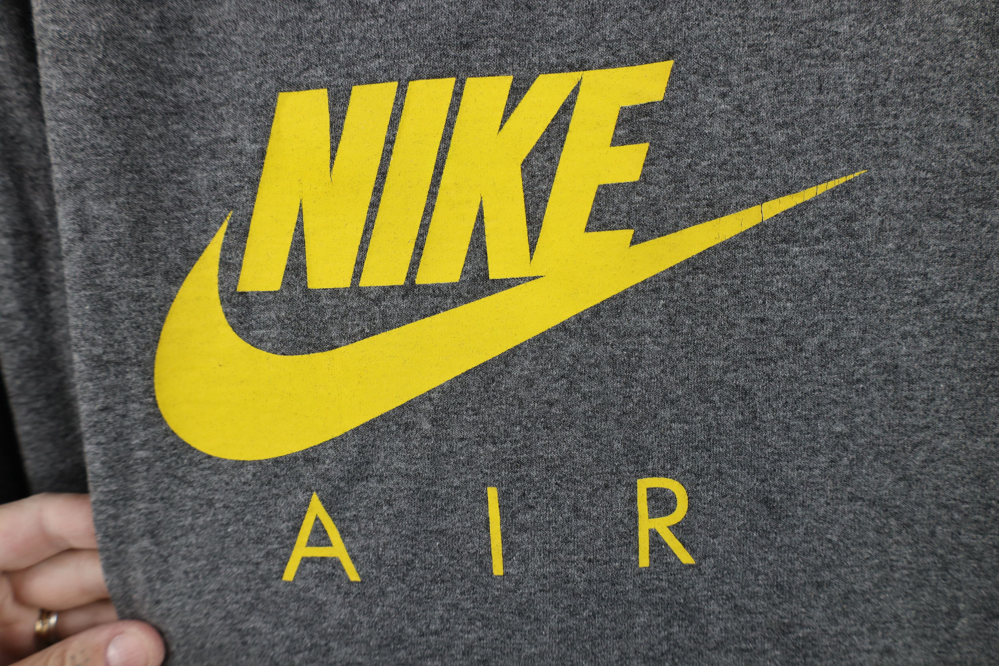 Nike Vintage Nike Air Center Swoosh Short Sleeve Ringer T-Shirt Size US XL / EU 56 / 4 - 4 Thumbnail