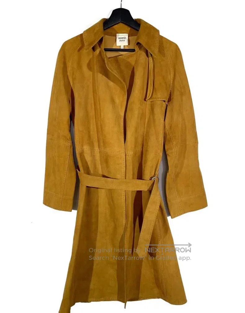 Hermes Hermes Leather Velvet Jacket Size XXS / US 00 / IT 34 - 1 Thumbnail