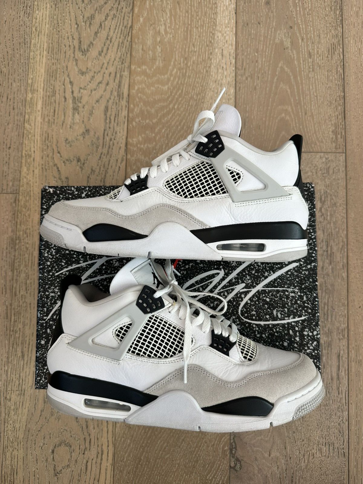 Jordan Brand Jordan 4 Retro Military Black Size US 12 / EU 45 - 4 Thumbnail