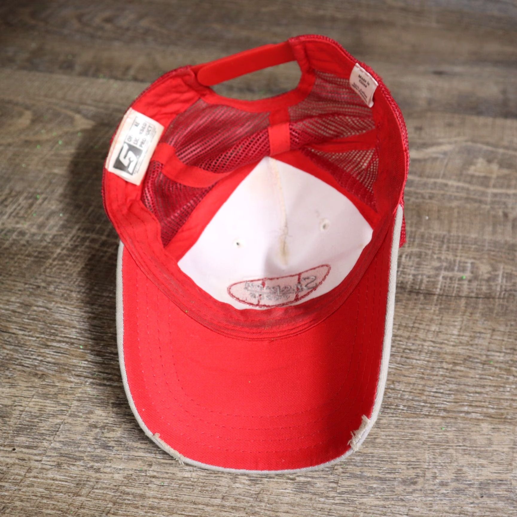 Vintage Snap-on Tools Hat Cap Baseball Cap Red White Adult Adjustable Logo Embroidered Men Hat Size ONE SIZE - 6 Thumbnail
