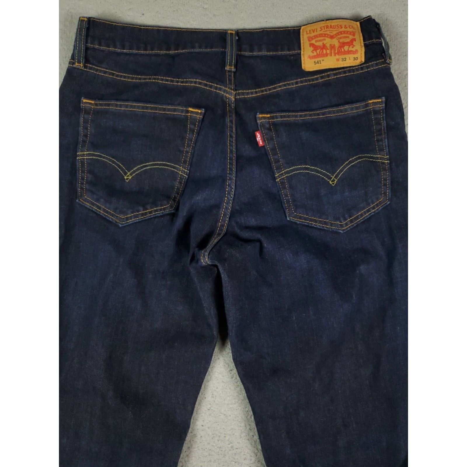 Levi's Levis Mens Jeans 32x28 Blue Athletic Fit Straight Leg Denim Pants Size 32 Extra Large Size US 32 / EU 48 - 7 Thumbnail